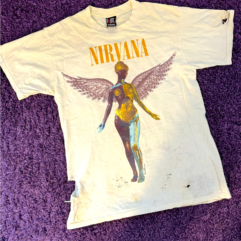 Nirvana In Utero Tshirt Vintage
